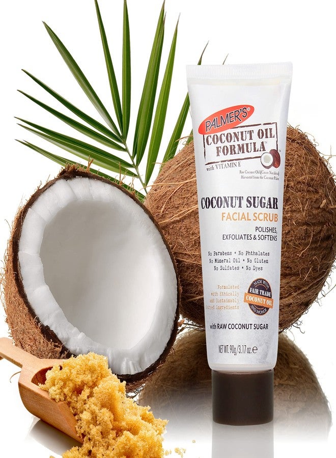 Palmer's Coconut Oil Face Care Bundle - Face Oil & Scrub, Fair Trade & Monoi, 1 fl oz Oil & 3.17 oz Scrub - Image 4